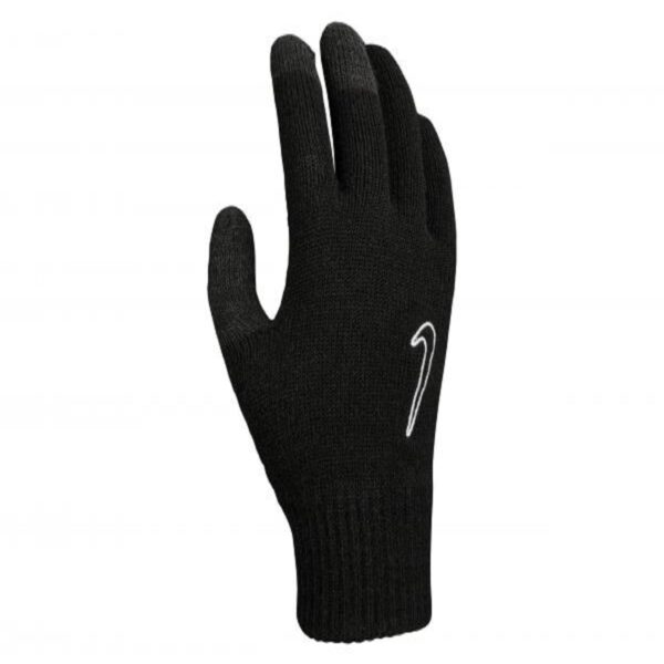 NIKE KNITTED TECH AND GRIP GLOVES BLACK / BLACK / WHITE