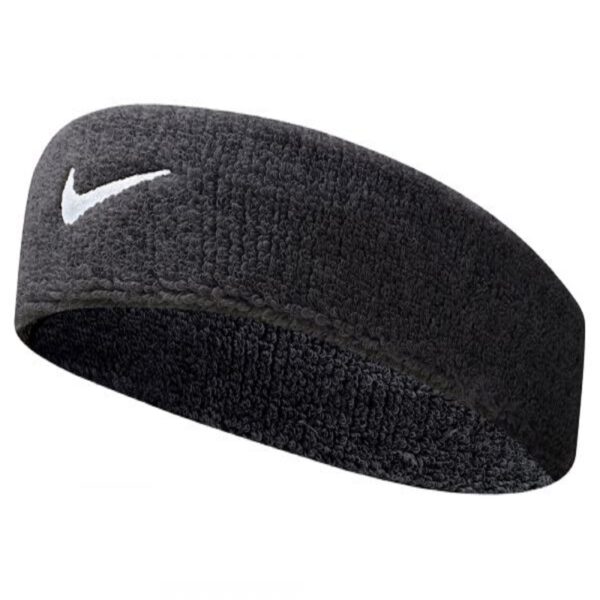 NIKE SWOOSH HEADBAND BLACK / (WHITE)