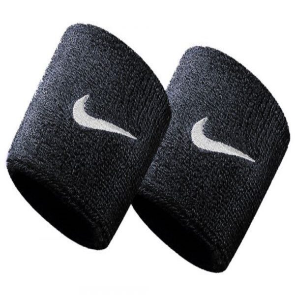 NIKE SWOOSH WRISTBANDS BLACK / (WHITE)