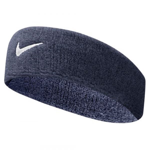 NIKE SWOOSH HEADBAND OBSDIAN / (WHITE)