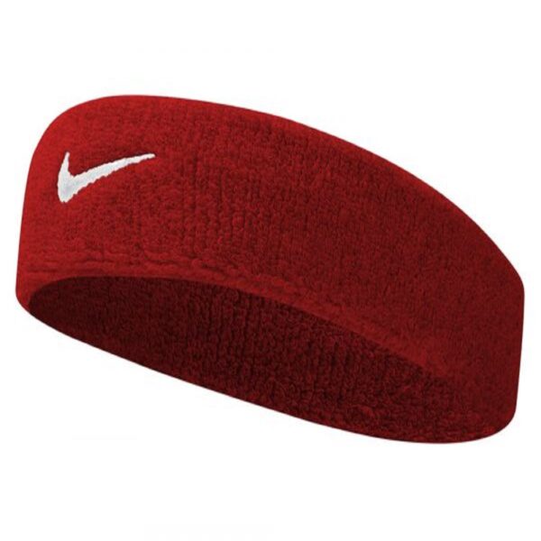 NIKE SWOOSH HEADBAND VARSITY RED / (WHITE)