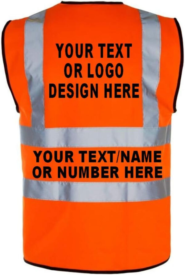 Personalised Hi vis safety vest - Image 2