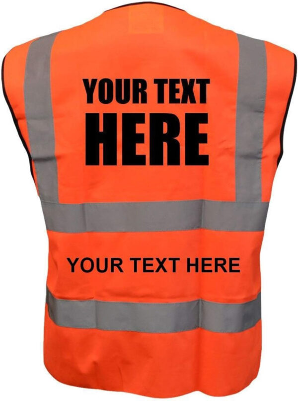 Personalised Hi vis safety vest