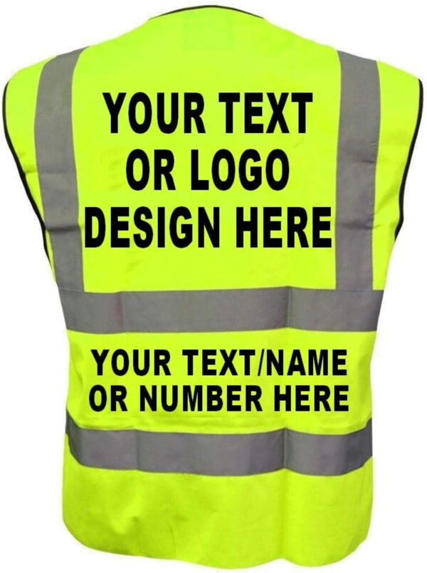 Personalised Hi vis safety vest